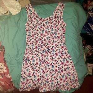 Forever 21 Dress, Size L, Flower Design, Zipper